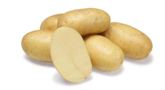 Jolene potatoes, whole and halved